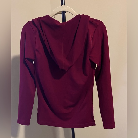 New Mix Burgundy Zip-Up Hoodie and Leggings Set. . One Size - Picture 4 of 4